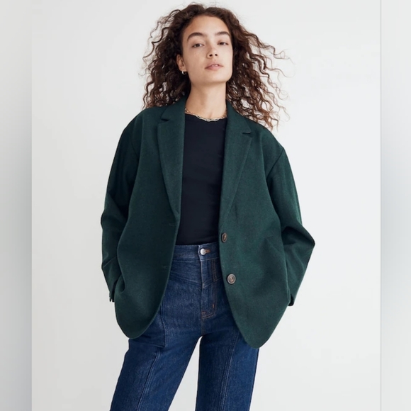 Madewell Jackets & Blazers - NWOT Madewell XL Modern Contemporary Relaxed French Chic Brushed Dorset Blazer